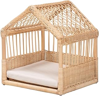 Modern Bohemian Rattan Pet Bed for Bali and Pari