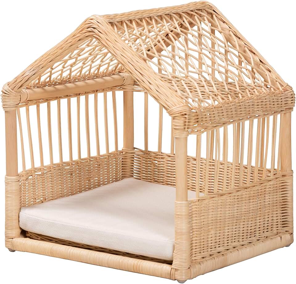 Modern Bohemian Rattan Pet Bed for Bali and Pari