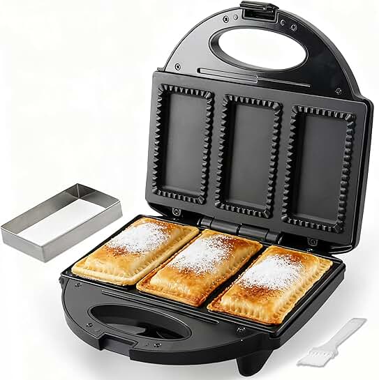 Mini Pocket Pie Maker with Crust Cutter and Non-Stick Surface