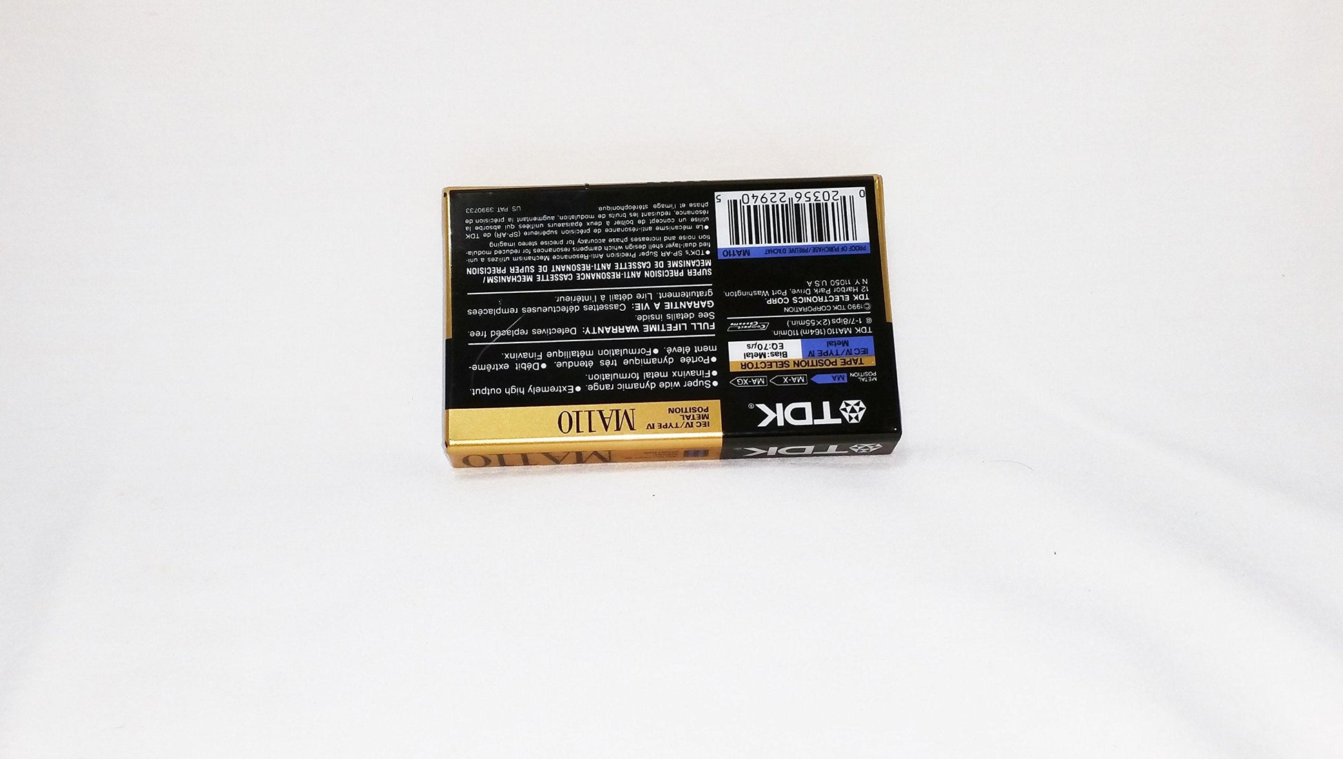 MA110 Metal Biased Metal Alloy 110 Minutes Cassette Tape