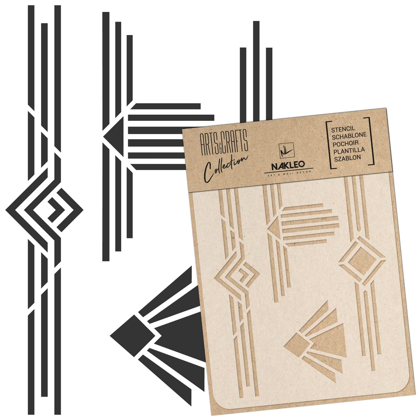 Reusable Plastic Deco Frames Set for Painting, Scrapbooking, Decoupage