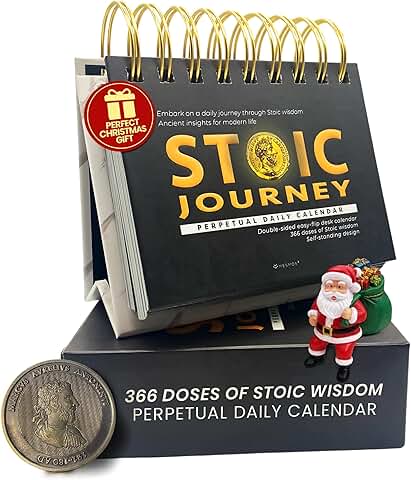 Daily Stoic Calendar with Inspirational Quotes for Men