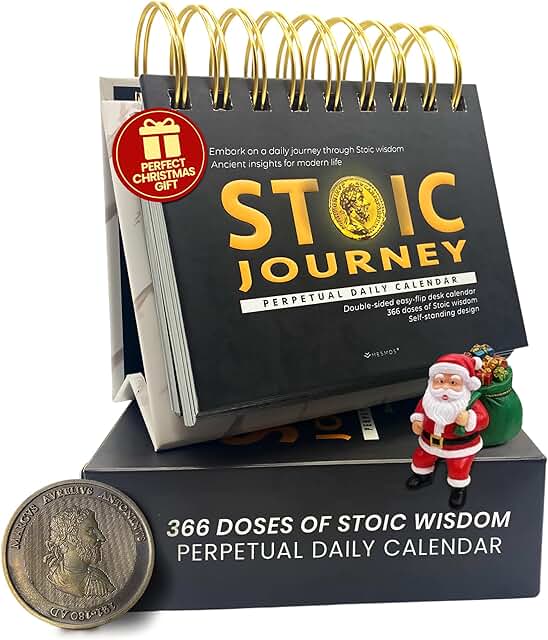 Daily Stoic Calendar with Inspirational Quotes for Men