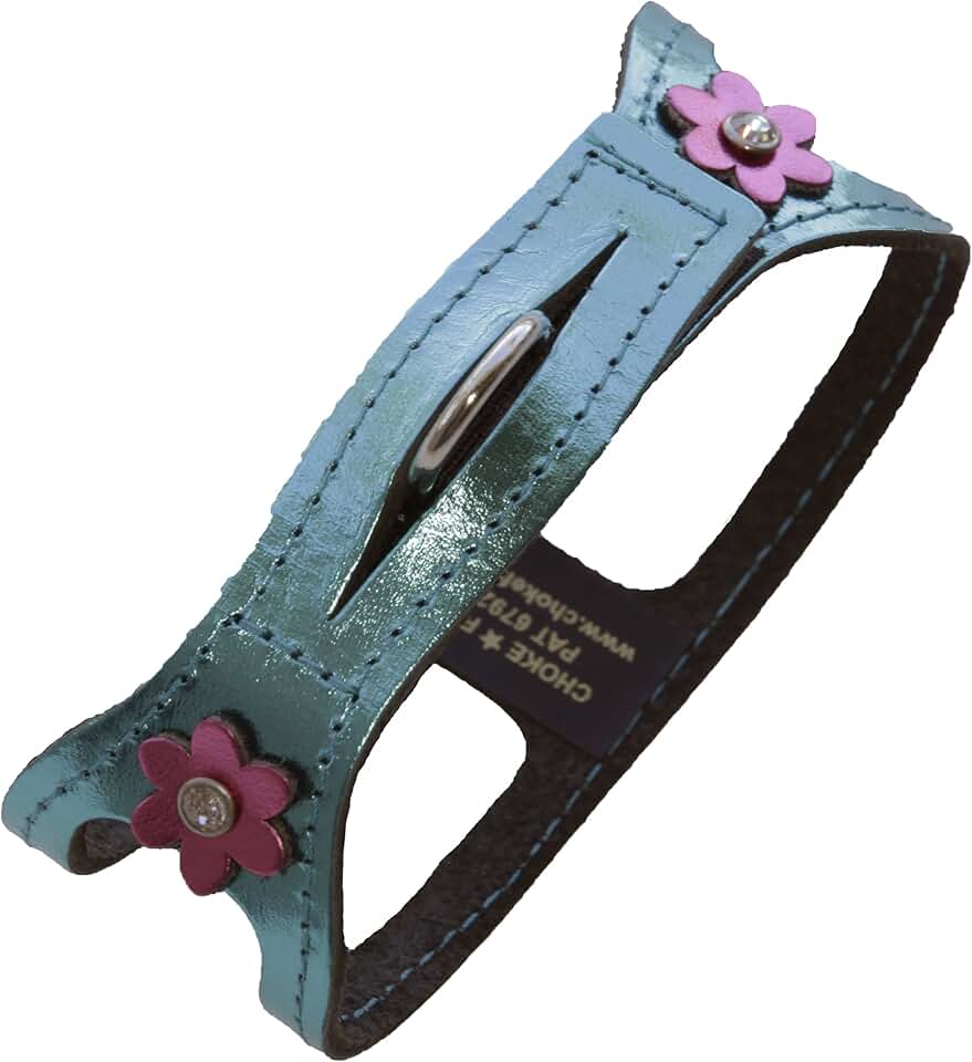 Pet Shoulder Collar, 18-Inch, Metallic Turquoise Pink