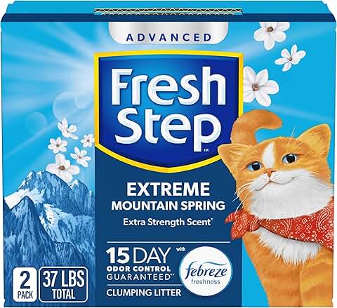 Extreme Clumping Cat Litter with Fresh Scent, 37 lbs