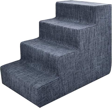Pet Steps for Small Dogs and Cats, 4-Step Foam Ramp
