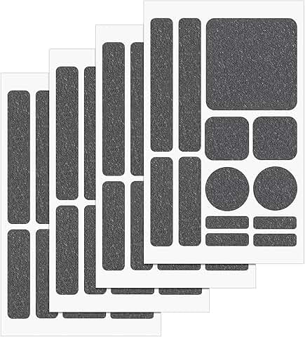 Set of four gray non-slip grip stickers