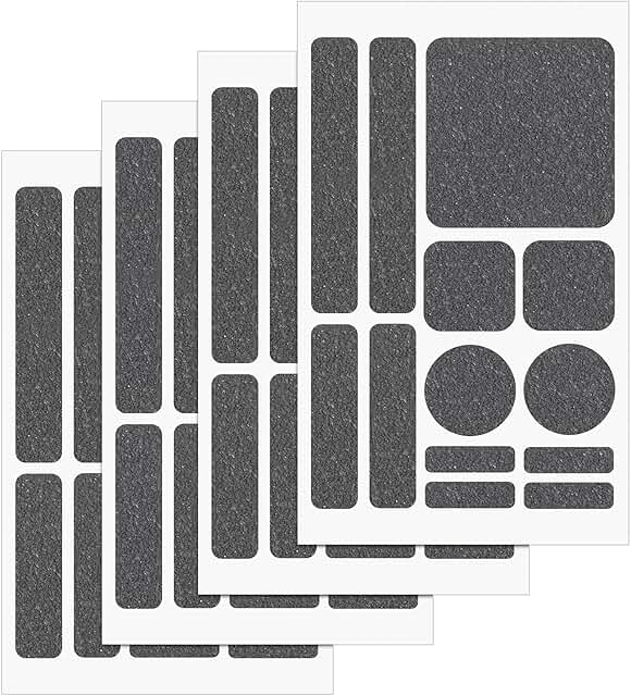 Set of four gray non-slip grip stickers