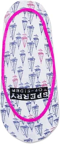 Six Pair Pack of Women's Ivory Sailboat Liner Socks