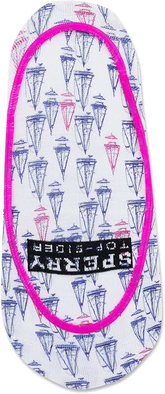 Six Pair Pack of Women's Ivory Sailboat Liner Socks