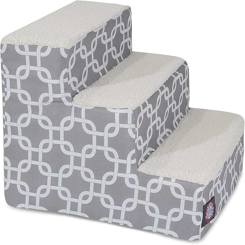 Portable 3-Step Dog Stairs for Small Dogs and Cats
