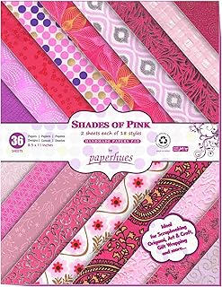 Pink Handmade Scrapbook Paper, 8.5x11 inches