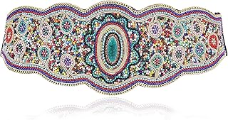 Bohemian Beaded Elastic Waist Belt for Women