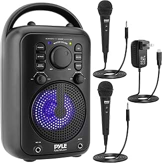 Wireless Bluetooth Portable Speaker with Microphones