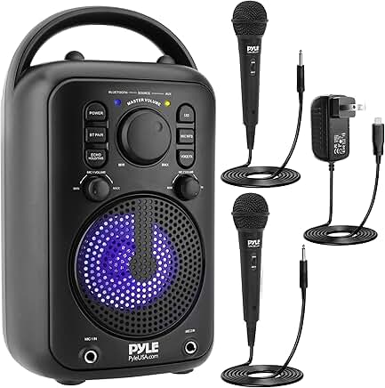Wireless Bluetooth Portable Speaker with Microphones