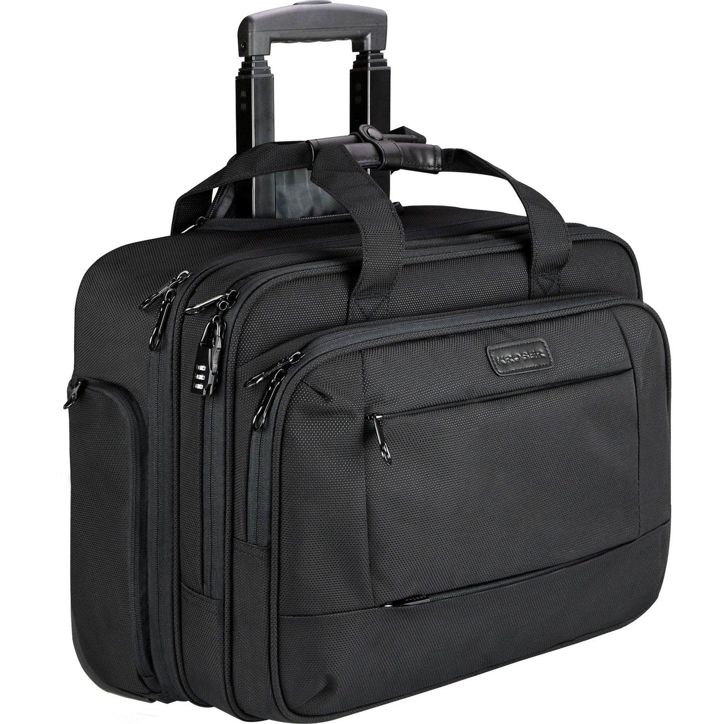 Rolling Laptop Bag for Men Women, Rolling Laptop Wheeled Briefcase for Business Fits Up to 17.3 Inch Laptop, Water-Repellent Wheeled Computer Bag Roller Case with RFID Pockets for Travel/School