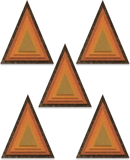 Stacked Tiles Triangles Thinlits Die
