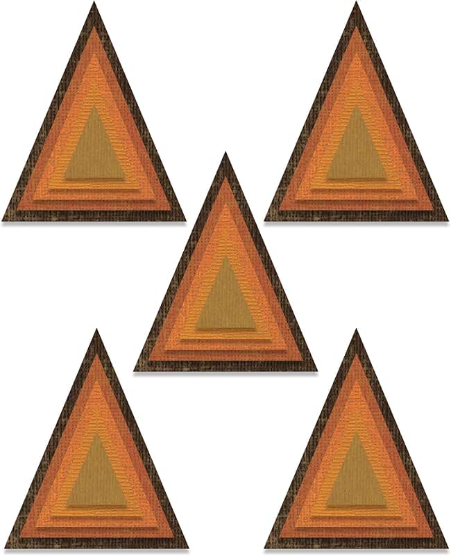 Stacked Tiles Triangles Thinlits Die