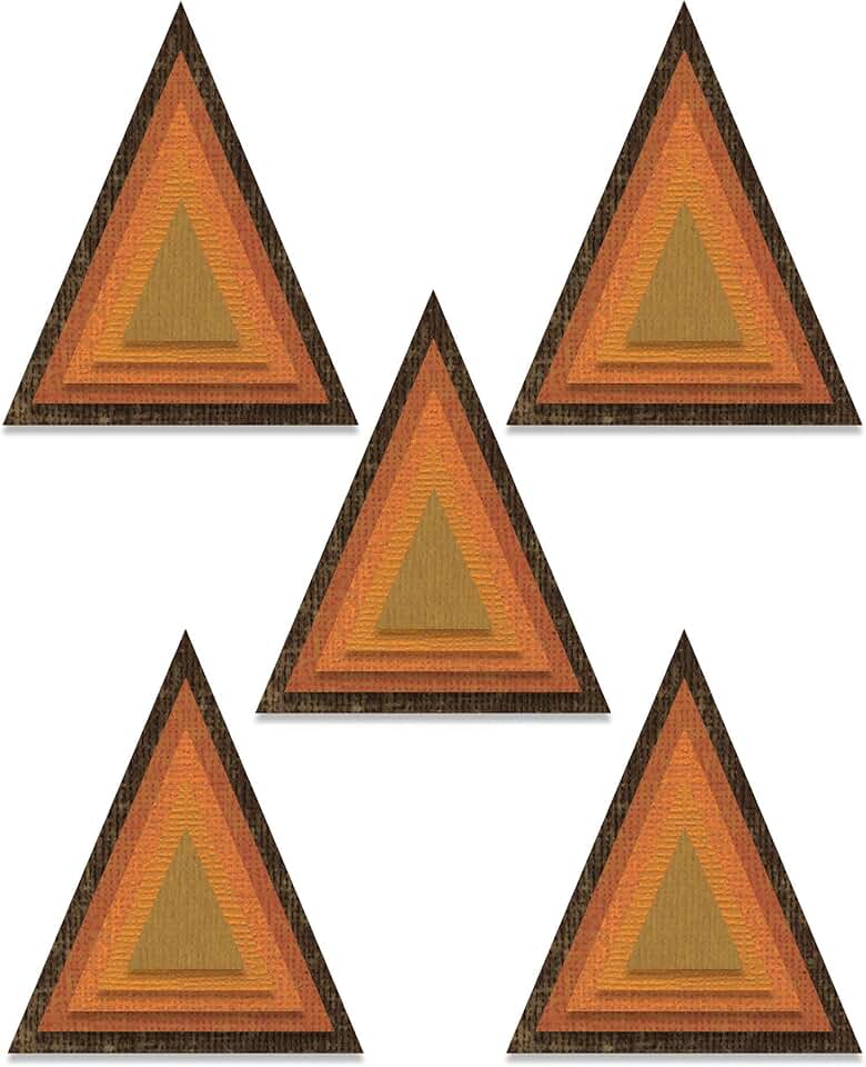 Stacked Tiles Triangles Thinlits Die
