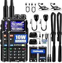 Long Range 10W Handheld Ham Radio with Weather Receiver