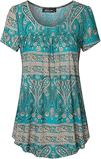 Women's Pleated Scoop Neck Blouse