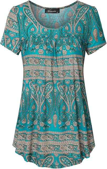Women's Pleated Scoop Neck Blouse