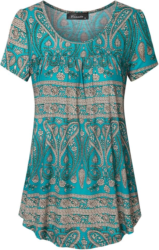 Women's Pleated Scoop Neck Blouse
