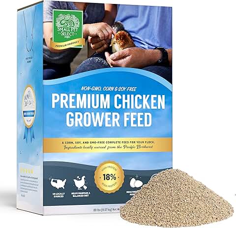 Chicken Grower Feed for Small Pets, 20lb