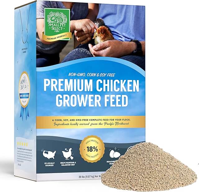 Chicken Grower Feed for Small Pets, 20lb