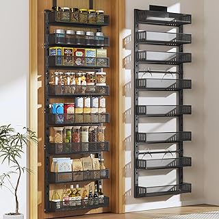 8-Tier Over-the-Door Metal Pantry Organizer