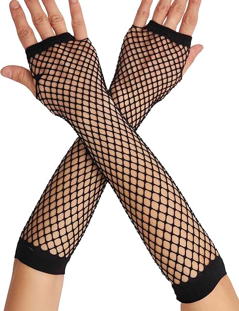 Fingerless Fishnet Gloves for Women
