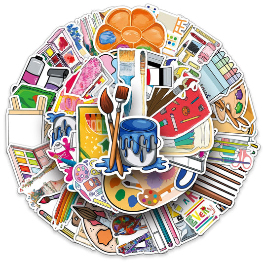 50 Art Painting Stickers for Kids and Teens