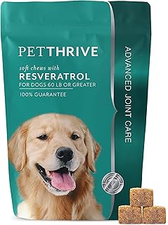 Dog Hip and Joint Support Soft Chews with Resveratrol and Glucosamine