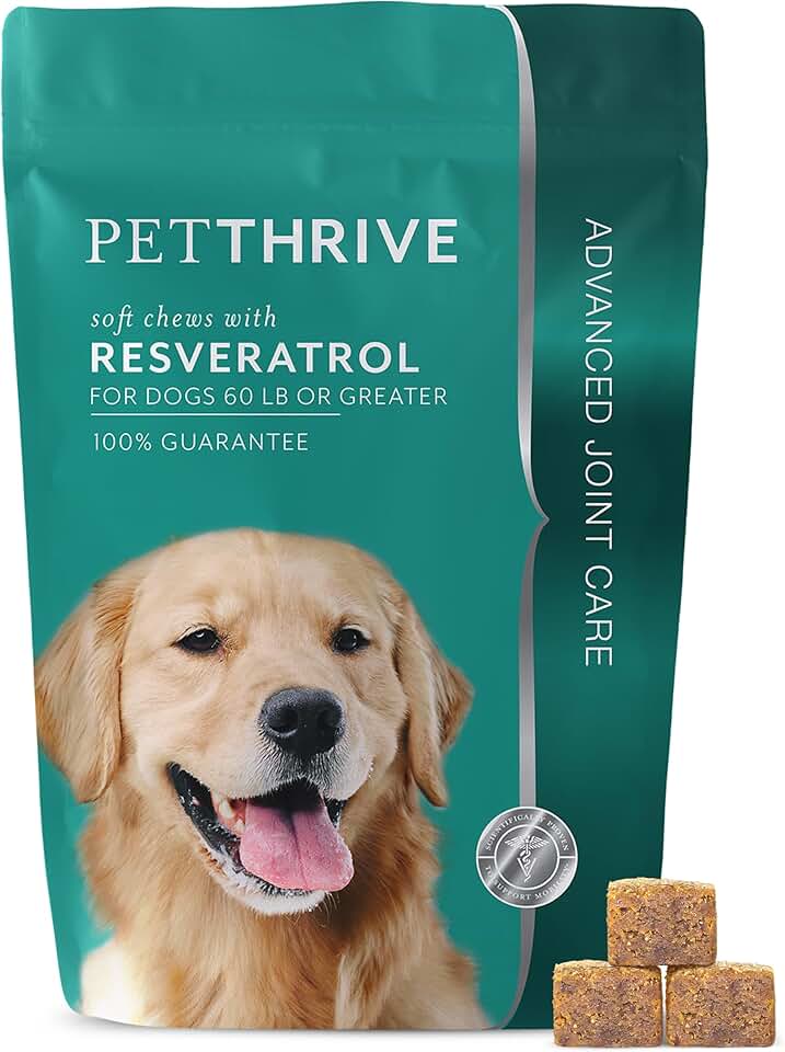 Dog Hip and Joint Support Soft Chews with Resveratrol and Glucosamine
