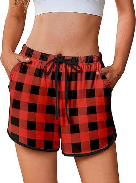 Women's Elastic Waist Sleep and Lounge Shorts