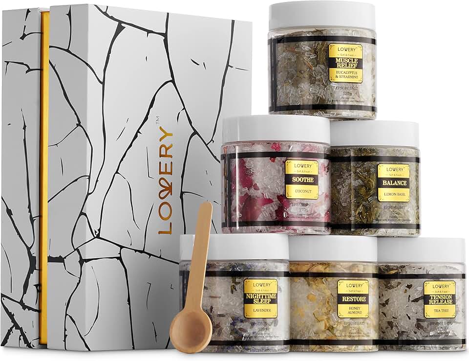 Luxury Epsom Bath Salts Gift Set for Women