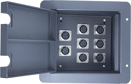 Black Recessed Stage Floor Pocket Box