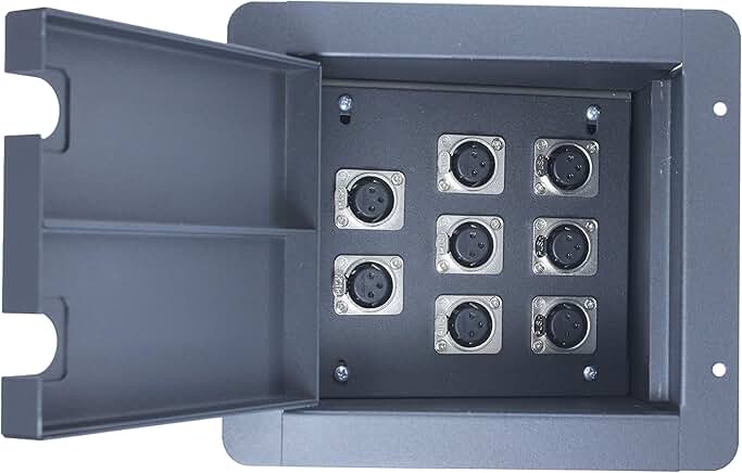 Black Recessed Stage Floor Pocket Box