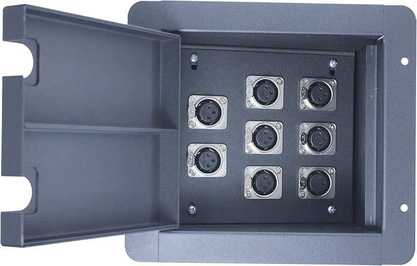 Black Recessed Stage Floor Pocket Box