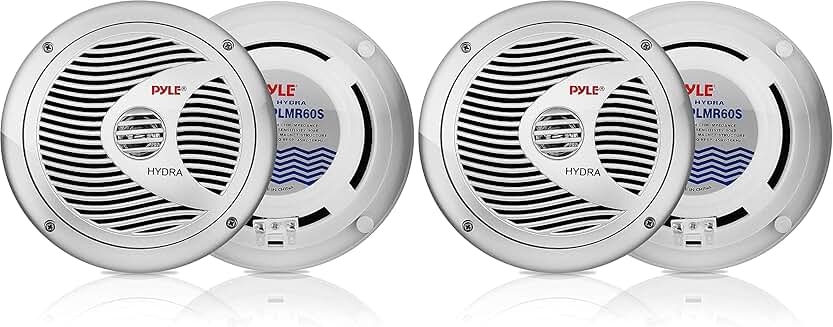 Pair of 6.5-inch waterproof marine speakers