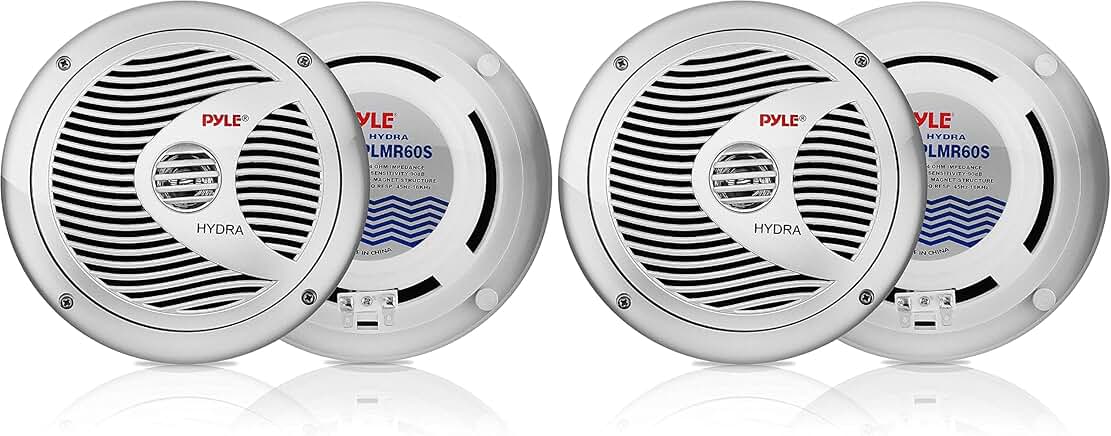 Pair of 6.5-inch waterproof marine speakers