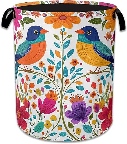 Foldable Oxford Cloth Laundry Basket with Handle