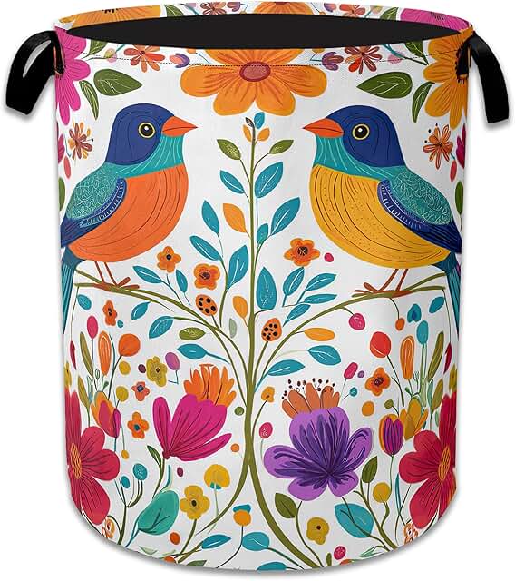 Foldable Oxford Cloth Laundry Basket with Handle