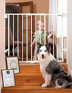 Baby Gate for Stairs and Doorways, 26-43" Wide