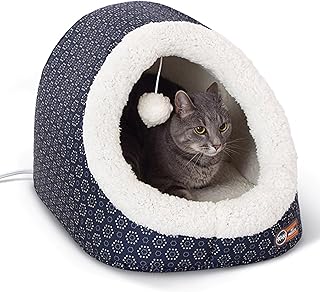 Heated Cat and Dog Cave Bed for Indoor Use