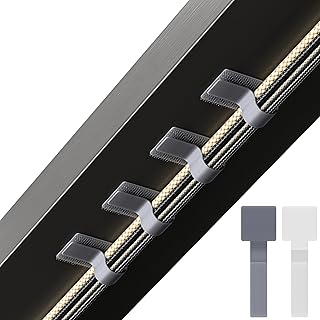 Self-Adhesive Hook and Loop Cable Ties, 40 Pack