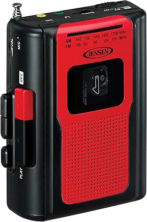 Retro Portable AM/FM Radio and Cassette Player