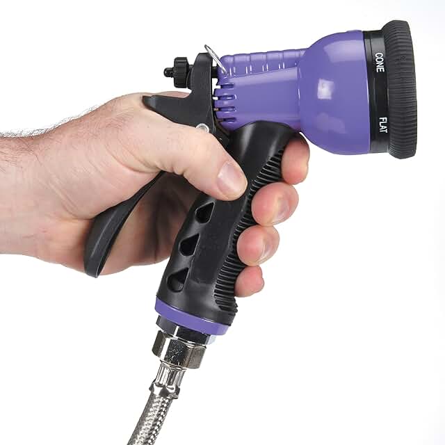 6-in-1 Brightly Colored Spray Hoses for Pet Grooming