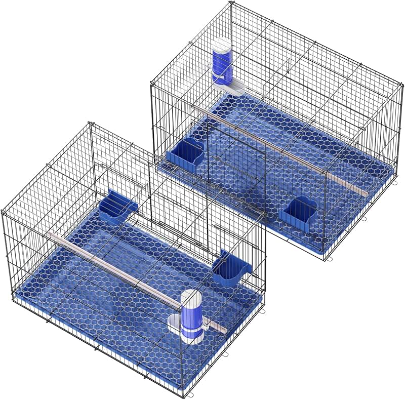 Large Pet Bird Cage for Small Birds, 20 Inch (2 Pack)