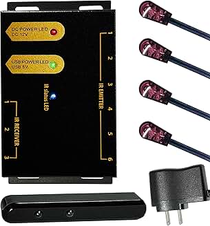 IR Repeater Kit with Dual Sensors, 100 Feet Range